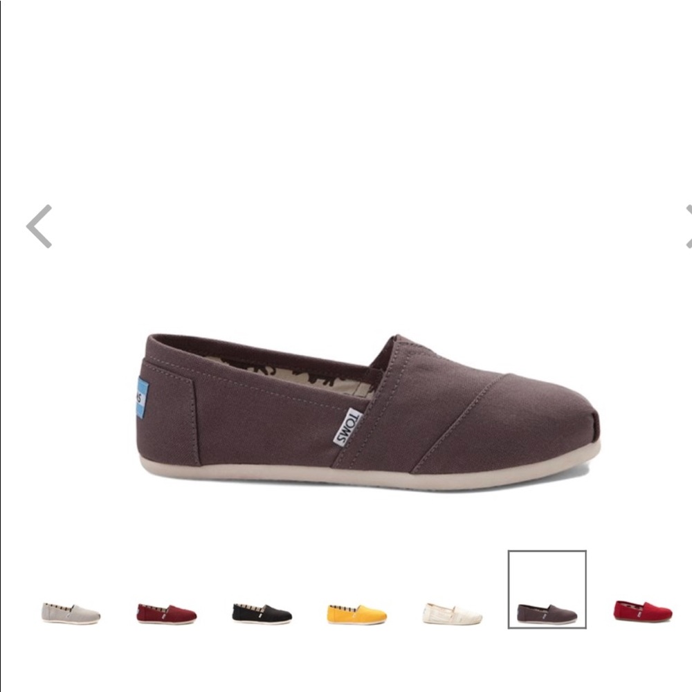 Toms Slip On Casual Shoe in Grey